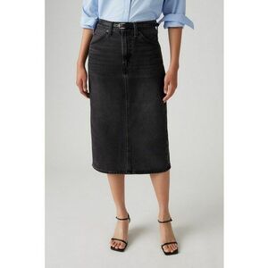 Fusta din denim cu croiala dreapta imagine