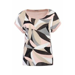 Bluza din amestec de viscoza si in cu imprimeu abstract imagine