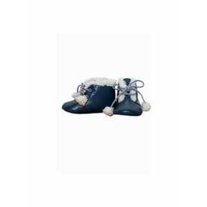 Ghetute bebelusi cu blanita - din piele - 50782-007 - 16 - Bleumarin imagine
