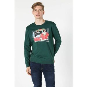 Bluza de bumbac cu imprimeu foto imagine
