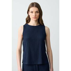 Bluza texturata fara maneci imagine