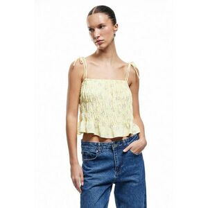 Top crop cu fronseuri imagine