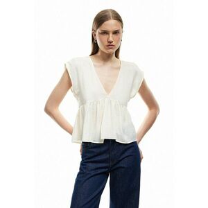 Bluza evazata cu decolteu in V imagine