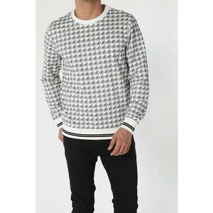 Swater/Bluza De Barbati Alb -Regular Fit imagine