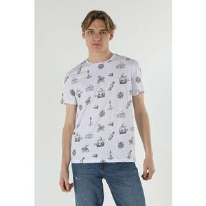 Tricou Cu Maneca Scurta De Barbati Alb Regular Fit ships imagine