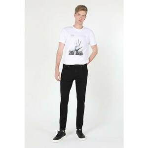 Blugi slim fit cu model cu 5 buzunare 2 imagine
