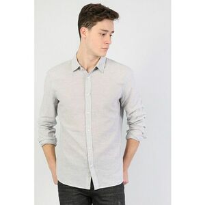 Camasa slim fit din amestec de in imagine