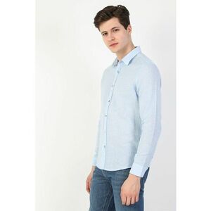 Camasa slim fit din amestec de in imagine