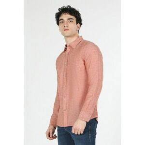 Camasa slim fit din amestec de in imagine