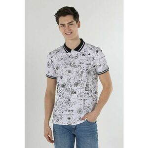 Tricou Polo Cu Maneca Scurta De Barbati Alb Regular Fit imagine