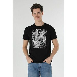 Tricou Cu Maneca Scurta De Barbati Negru Regular Fit imagine