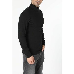 Bluza slim fit cu guler inalt 2 imagine