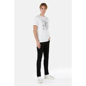 Pantaloni De Barbati Negru Straight Fit-Low Rise-Straight Leg 044 KARL imagine