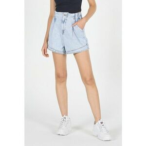 Pantaloni scurti din denim cu talie inalta imagine