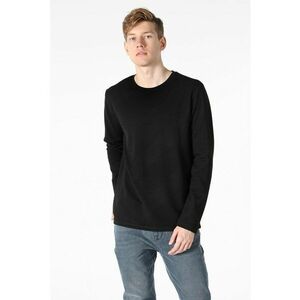 Bluza cu decolteu la baza gatului si aspect striat imagine