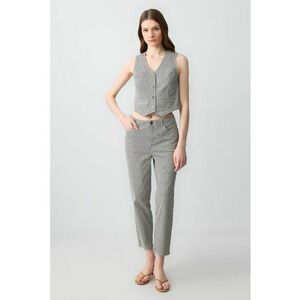 Pantaloni crop conici imagine