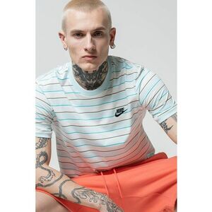Tricou cu decolteu la baza gatului in dungi imagine