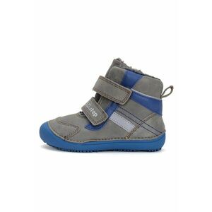 Ghete Barefoot din piele - baietei - imblanite - W063-42254 - Gri - imagine