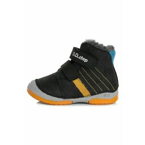 Ghetute din piele baietei - imblanite - W038-130 - 19 - Negru imagine