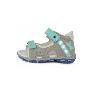 Sandale cu Luminite Baieti - din Piele - cu Scai - Gri - AC290-101B - 20 - Gri imagine