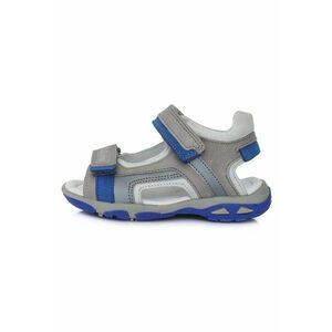 Sandale Baietei - din Piele - cu Scai - AC290-434B - Gri - imagine