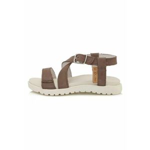 Sandale din Piele Fetite - Talpa Groasa - AC055-1A - Maro - imagine
