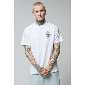 Tricou de bumbac cu logo si model grafic imagine