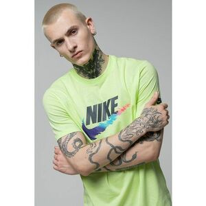 Tricou cu imprimeu logo si decolteu la baza gatului imagine