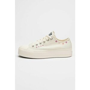 Tenisi flatform cu broderie florala Lift imagine