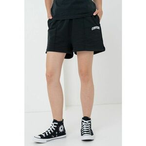 Pantaloni scurti cu talie inalta si logo brodat imagine