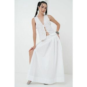Bluza cu broderie - fara maneci imagine