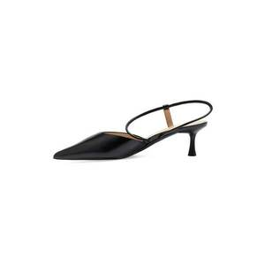 Pantofi slingback de piele cu varf ascutit imagine