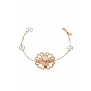 Bratara Diamond rose and white gold Faith Flowers imagine