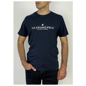 U.S. Grand POLO Tricou barbati cu imprimeu text - Regular fit imagine