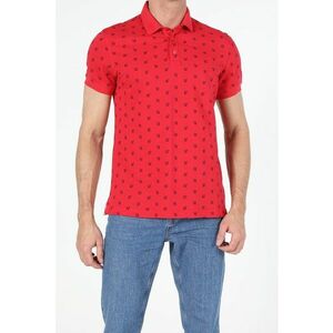 Tricou polo din bumbac cu imprimeu imagine