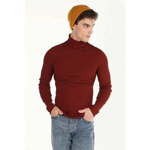 Tricou Cu Maneca Lunga De Barbati Rosu Slim Fit Cl1049854 8683197321527 imagine