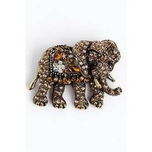 Brosa in forma de elefant cu zirconia imagine