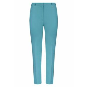 Pantaloni conici cu pliu frontal - Turcoaz imagine
