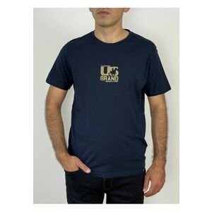 U.S. Grand POLO Tricou barbati cu logo si imprimeu text pe spate - Regular fit - Bleumarin inchis imagine