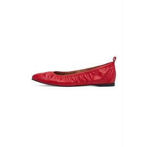 Balerini de piele cu model drapat imagine