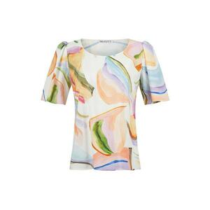 Bluza cu imprimeu abstract cu efect de acuarela imagine