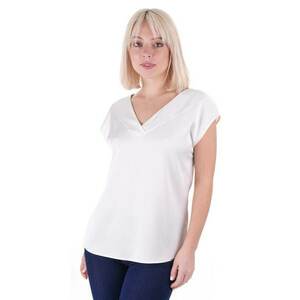 Bluza cu maneci aripioara si decolteu in V imagine