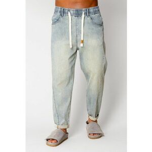 Blugi Joggly lungi cu snur Blue Ice 17351 imagine