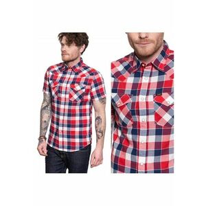Camasa Barbati - Ss Western - Croi: Slim Fit - Inchidere: Capse - Compozitie Material: 100% Bumbac - Numar Buzunare: 2 - Multicolor - 1 Bucata imagine