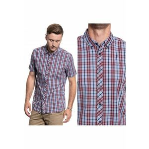 Camasa Barbati - Collin Poplin Check - Croi: Regular Fit - Inchidere: Nasturi - Compozitie Material: 100% Bumbac - Model Predominant: Carouri - Rosu imagine