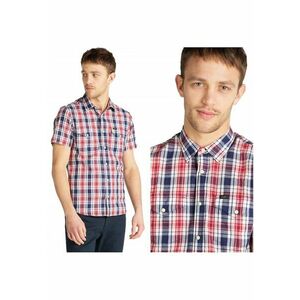 Camasa Barbati - Camasa Western Cu Maneca Scurta - Croi: Slim Fit - Inchidere: Capse - Compozitie Material: 100% Bumbac - Numar De Buzunare: 2 - Alb imagine