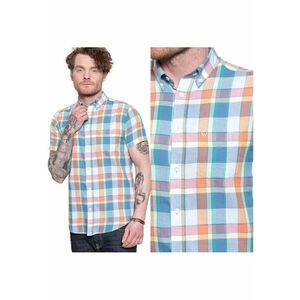 Camasa Barbati - Ss 1 Pkt Button Down - Croi: Regular Fit - Inchidere: Nasturi - Compozitie Material: 100% Bumbac - Numar Buzunare: 1 - Multicolor - 1 Bucata imagine