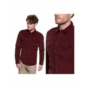 Camasa Barbati - Camasa Western Curata - Croi: Slim Fit - Inchidere: Nasturi - Compozitie Material: 100% Bumbac - Numar Buzunare: 2 - Rosie - 1 Bucata imagine