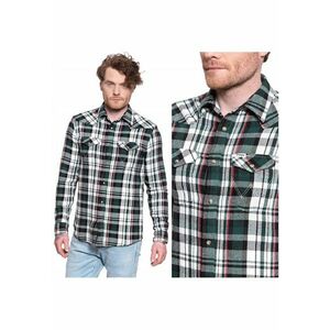 Camasa Barbati - Camasa Western Cu Maneca Lunga - Croi: Regular Fit - Inchidere: Nasturi - Compozitie Material: 100% Bumbac - Numar De Buzunare: 2 - Multicolor - 1 Bucata imagine