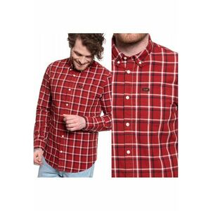 Camasa Barbati - Button Down - Croi: Regular Fit - Inchidere: Nasturi - Compozitie Material: 100% Bumbac - Numar De Buzunare: 1 - Rosie imagine